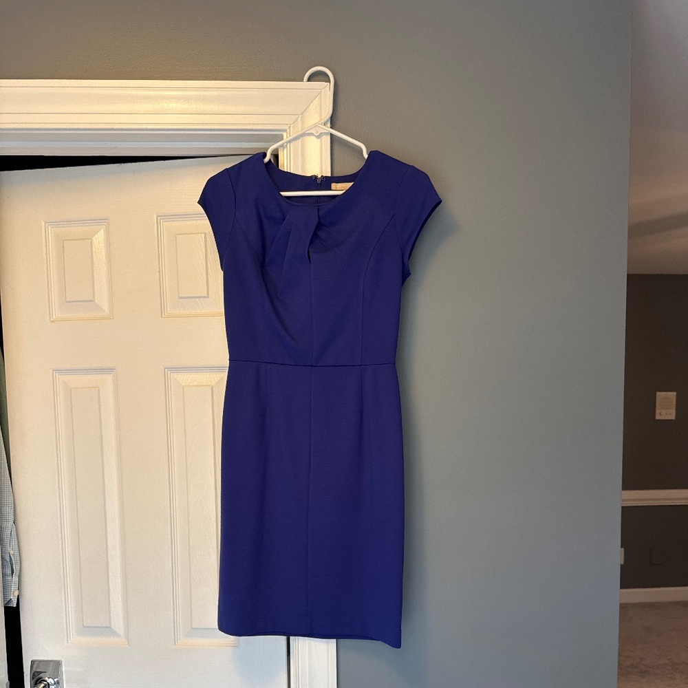 Banana republic dark bluish purple knee length dress